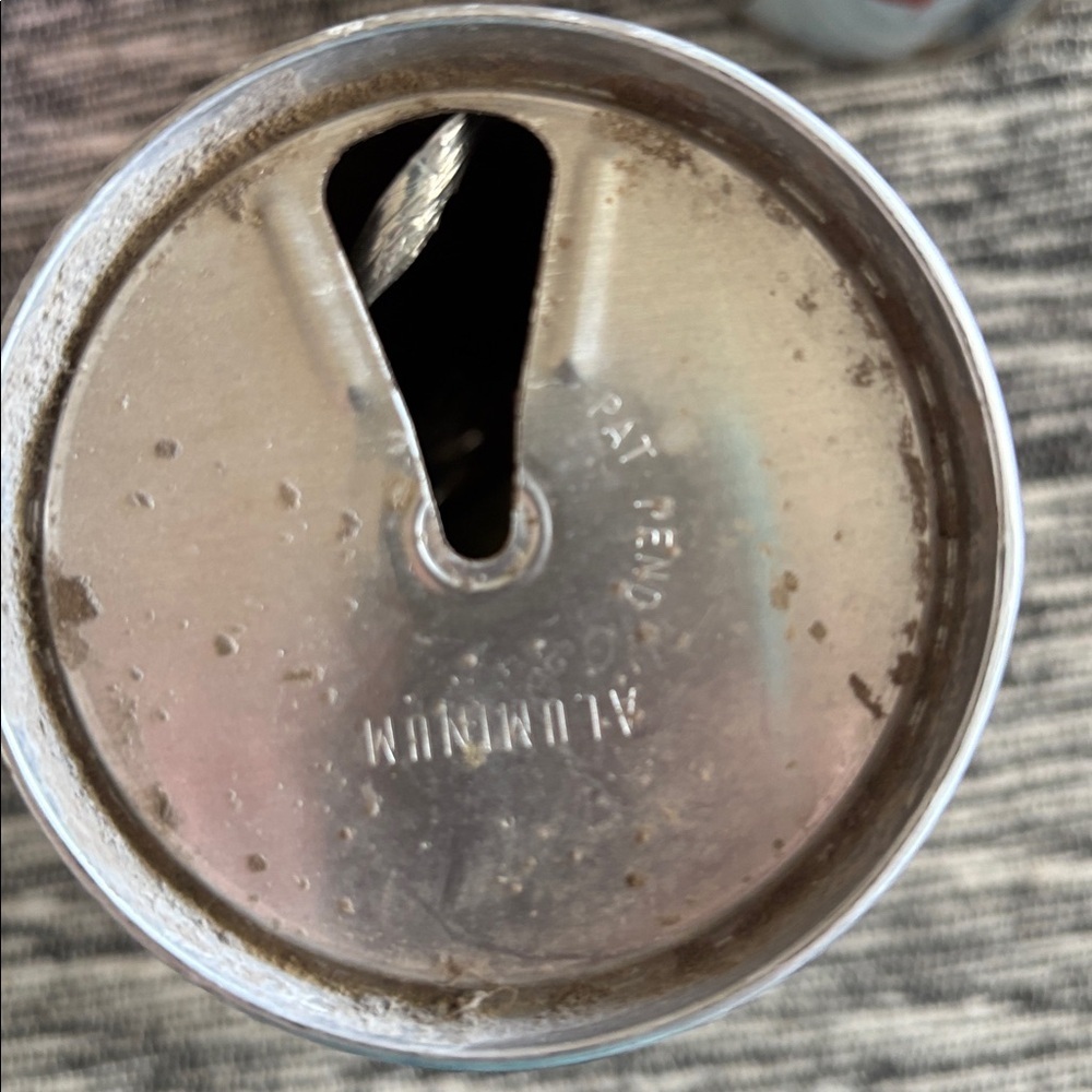 Vintage Soda Can Flat Top Steel 12oz Rusted Patina - Picture 8 of 10